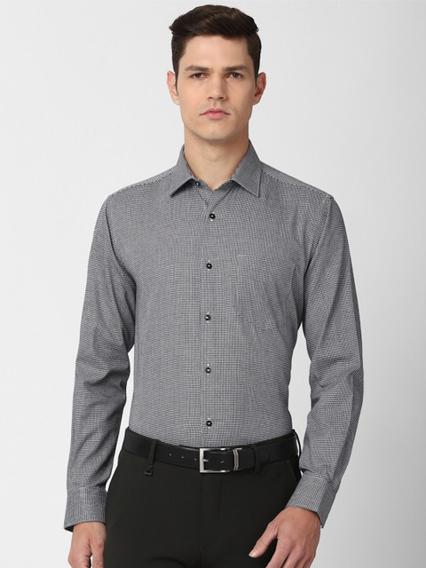 

Van Heusen Men Grey Cotton Formal Shirt