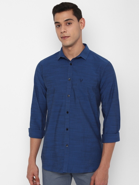 

Allen Solly Men Blue Slim Fit Pure Cotton Casual Shirt