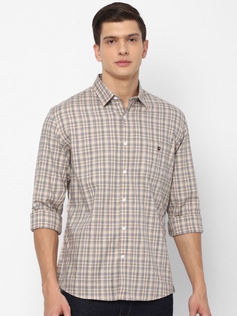 

Louis Philippe Sport Men Grey Slim Fit Tartan Checked Casual Shirt
