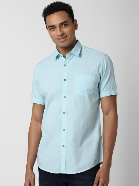 

Peter England Casuals Men Green Slim Fit Printed Casual Shirt