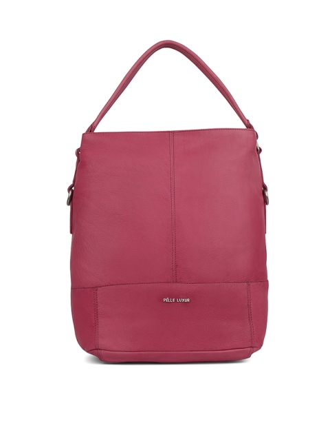 

PELLE LUXUR Pink Leather Tote Handbag
