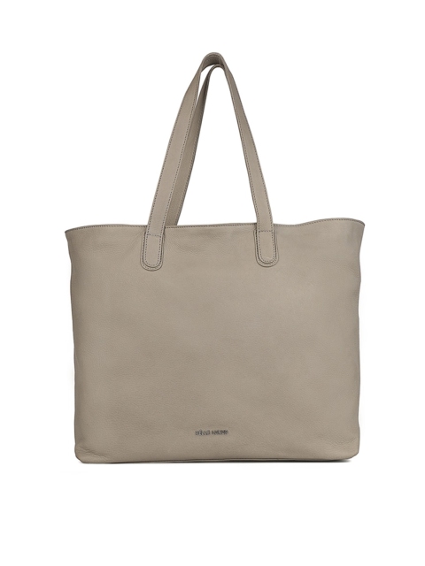 

PELLE LUXUR Taupe Leather Shopper Shoulder Bag