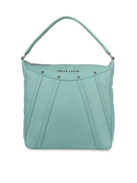 

PELLE LUXUR Sea Green Leather Shopper Shoulder Bag