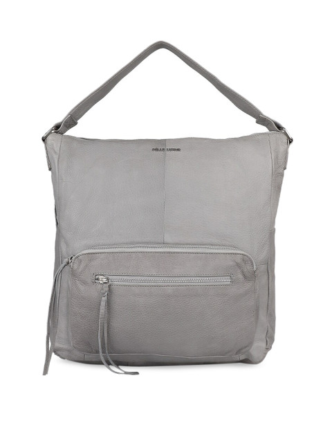 

PELLE LUXUR Grey Leather Oversized Shopper Handheld Bag