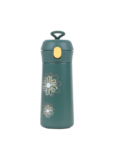 

iSWEVEN Green & White Stainless Steel Water Bottle 350 ML