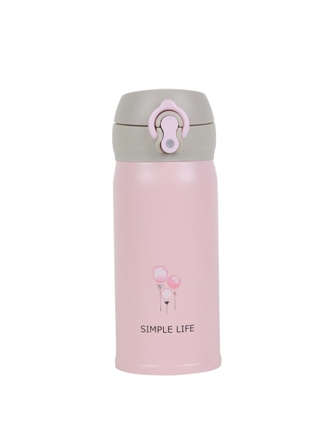 

iSWEVEN Pink & Grey Stainless Steel Water Bottle 350 ml