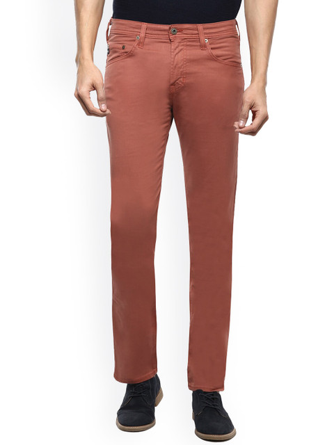 

Adriano Goldschmied Men Dusty Pink Solid Slim Fit Jeans, Rose