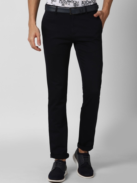 

V Dot Men Black Slim Fit Trousers