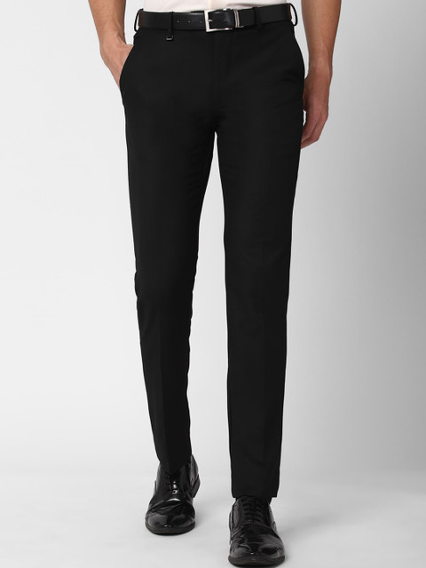 

Van Heusen Men Black Slim Fit Trousers
