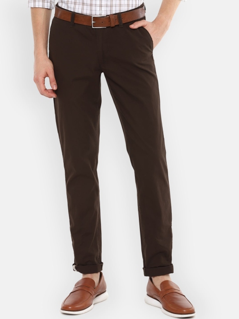 

Van Heusen Sport Men Brown Slim Fit Pure Cotton Trousers