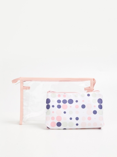 

Ginger by Lifestyle Pink Geometric Printed Structured Handheld Bag