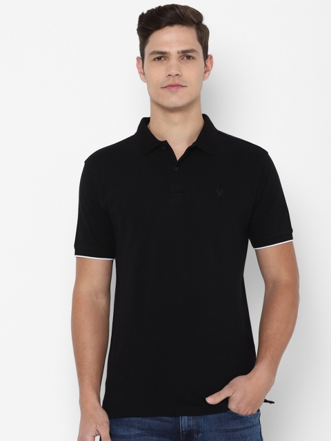 

Allen Solly Men Black Polo Collar T-shirt