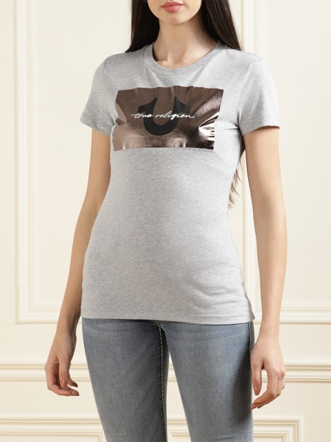 

True Religion Grey Print Top