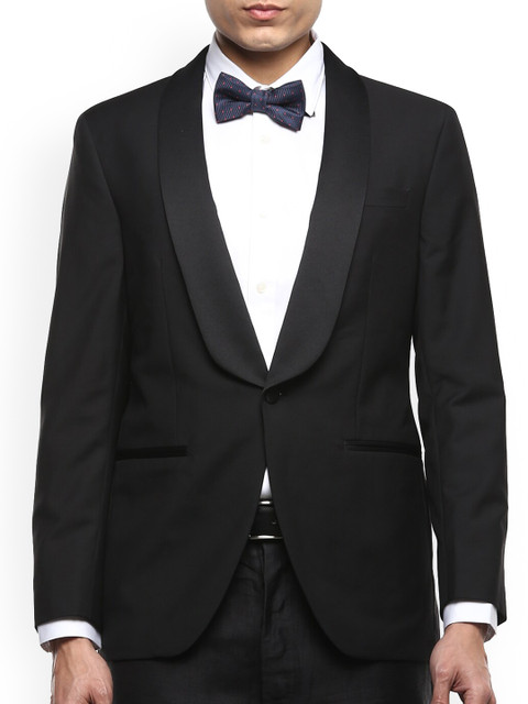 

HACKETT LONDON Men Black Longline Cape Jacket