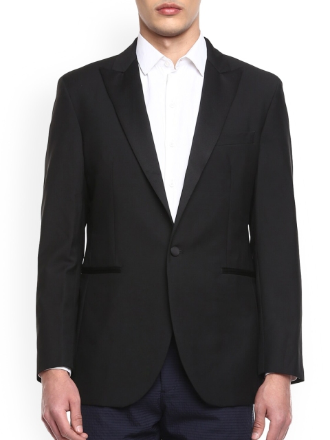 

HACKETT LONDON Men Black Woolen Tailored Jacket