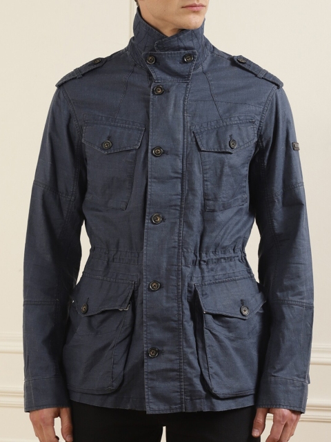 

HACKETT LONDON Men Blue Parka Jacket