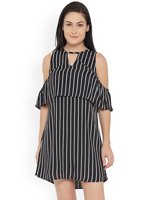 

20Dresses Women Black & White Striped A-Line Dress