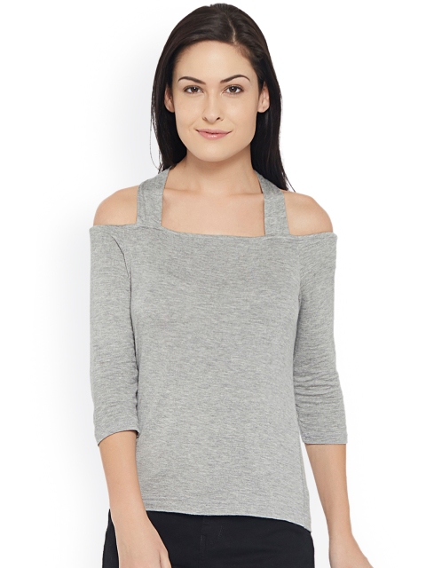 

20Dresses Women Grey Bardot Top