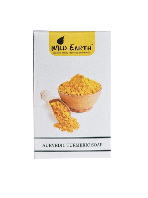 

Wild Earth Ayurvedic Turmeric Soap - 100g, White