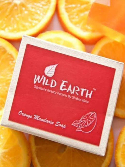

Wild Earth Exotic Orange Mandarin Soap 100 g, Red