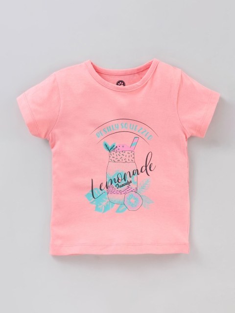

JusCubs Girls Pink Printed T-shirt