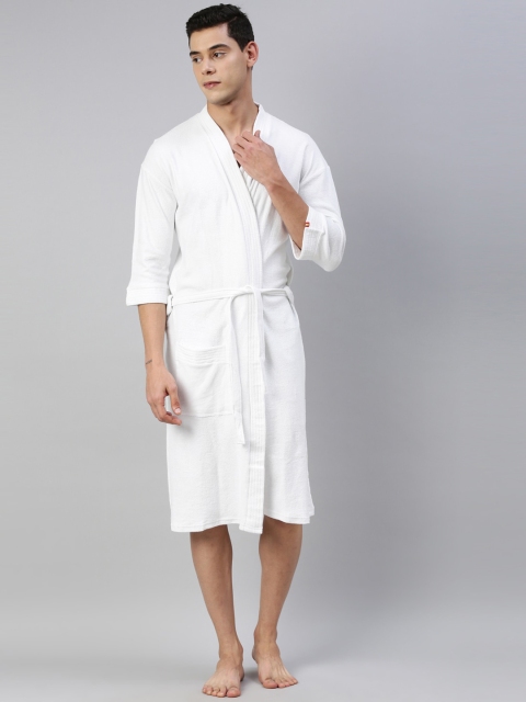 

GOLDSTROMS Men White Solid Bath Robe