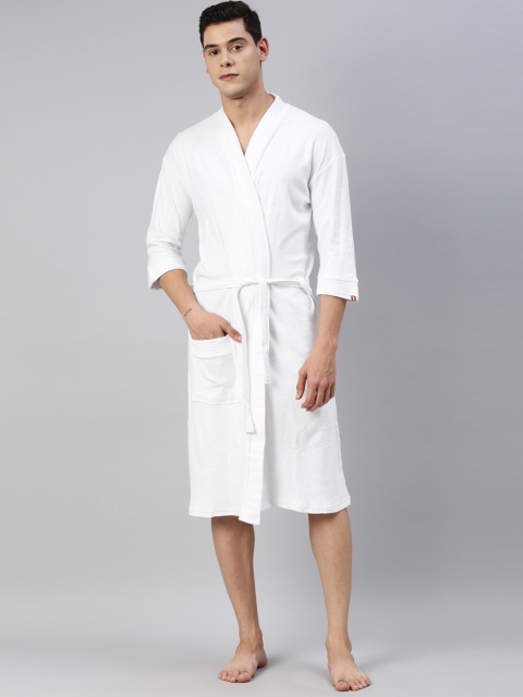 

GOLDSTROMS Men White Solid Bath Robe