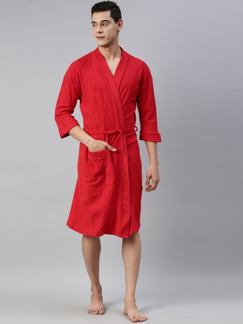 

GOLDSTROMS Men Red Solid Bath Robe