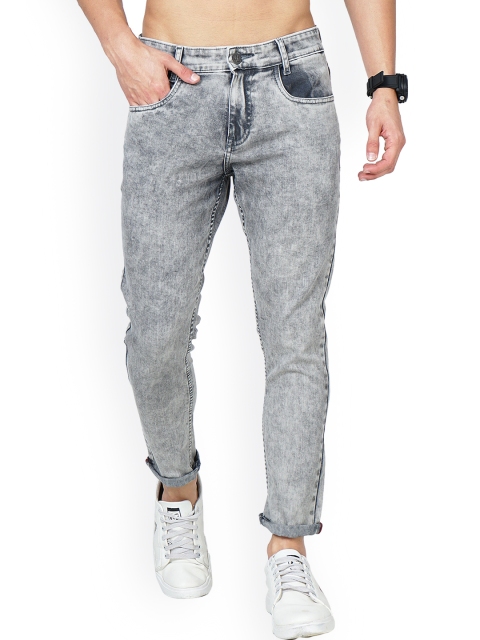 

Jean Cafe Men Grey Skinny Fit Heavy Fade Organic Cotton Jeans