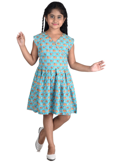 

Kinder Kids Blue Floral Dress