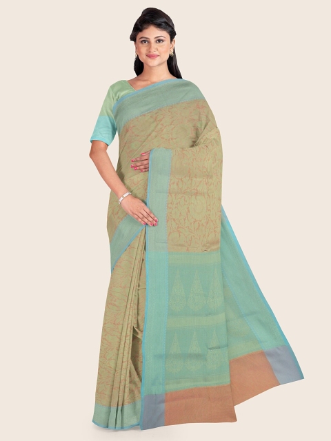 

Pothys Green Woven Design Art Silk Saree