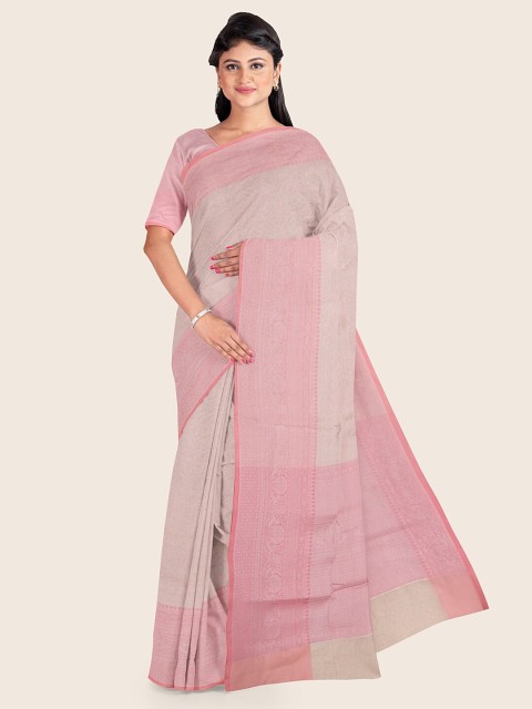 

Pothys Pink Woven Design Art Silk Saree