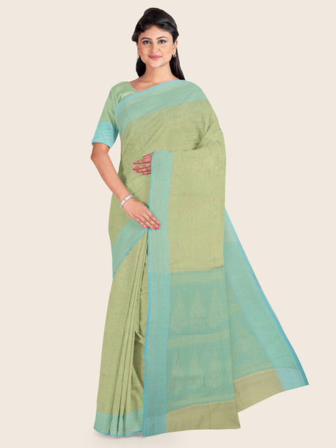

Pothys Mint Green Woven Design Art Silk Saree