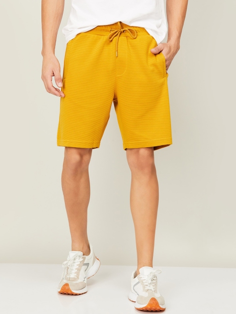 

Bossini Men Mustard Cotton Sports Shorts