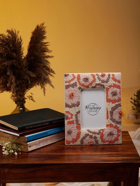 

The Wishing Chair White & Orange Pastel Rays Table Photo Frame