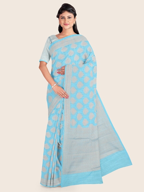 

Pothys Women Blue Woven Design Saree