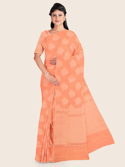 

Pothys Orange Woven Design Saree