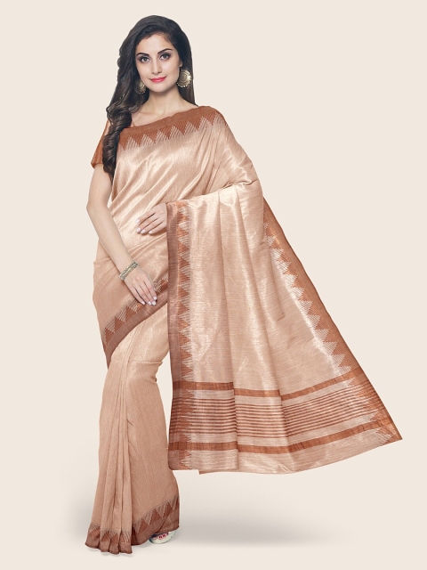 

Pothys Brown Jute Cotton Saree