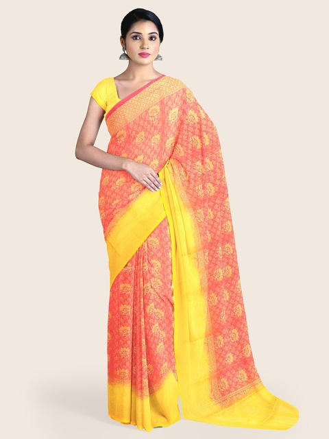 

Pothys Women Red Woven Design Rapier Silk Saree