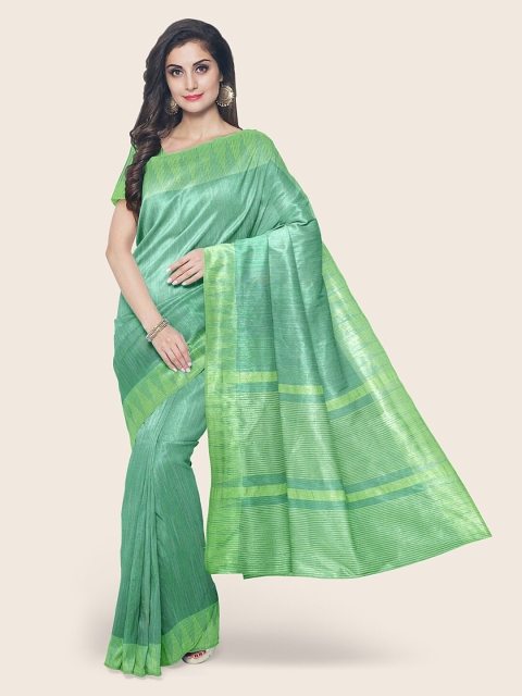 

Pothys Green Jute Cotton Saree