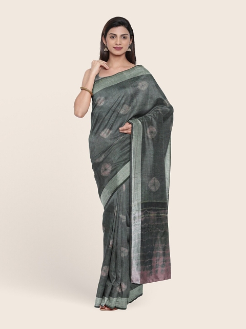 

Pothys Grey & Pink Woven Design Zari Jute Cotton Saree