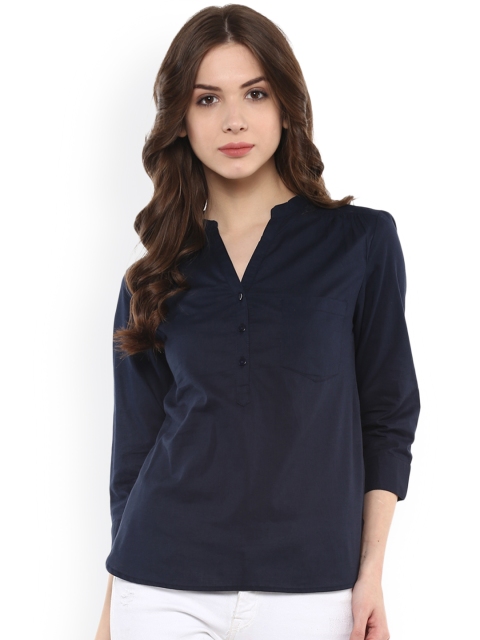 

Harpa Navy Top, Navy blue
