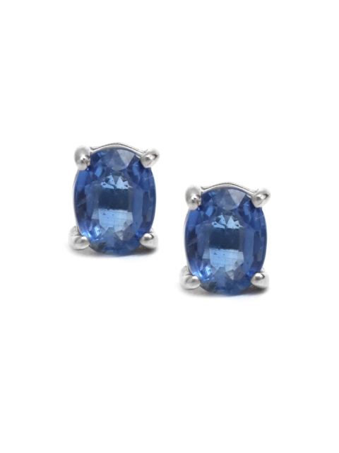 

HIFLYER JEWELS Blue Oval Studs Earrings