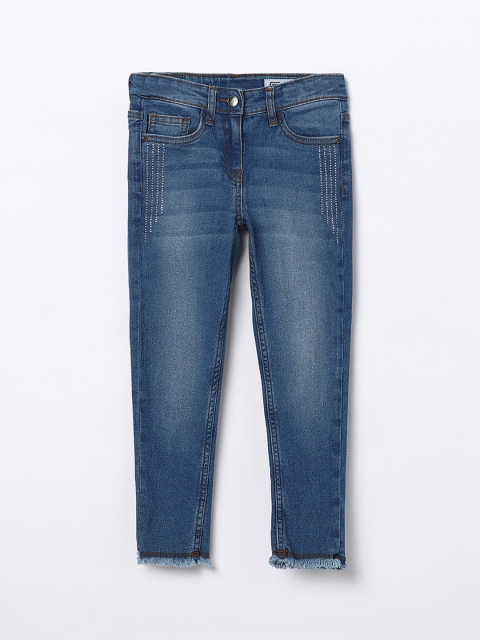 

Fame Forever by Lifestyle Girls Blue Low Distress Light Fade Jeans