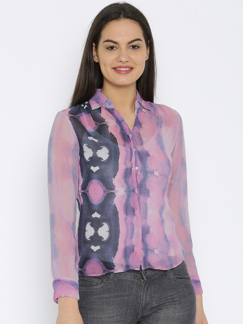

Park Avenue Pink Printed Shirt