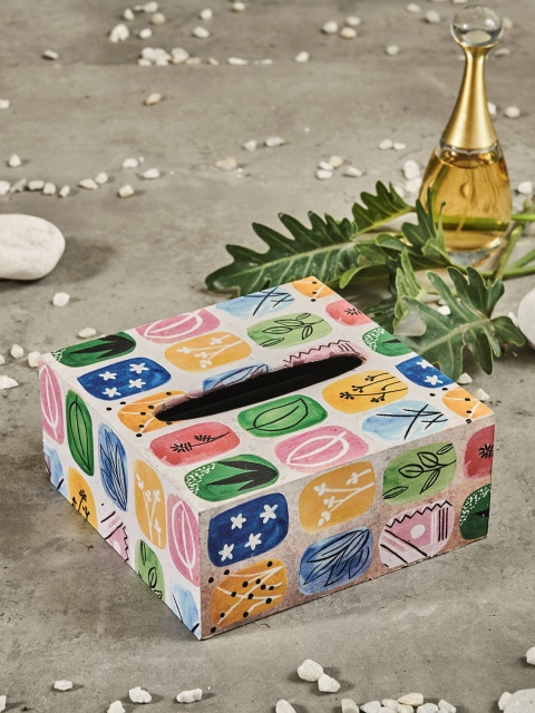 

A Tiny Mistake Copper-Toned Abstract Printed Tissue Holder