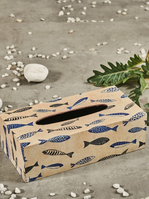 

A Tiny Mistake Beige Printed Tissue Boxes