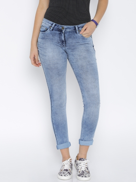 

Park Avenue Women Blue Skinny Fit Mid Rise Clean Look Jeans