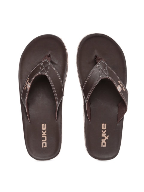 

Duke Men Brown Flip-Flops