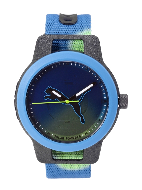 

Puma Men Blue Printed Dial & Straps Analogue Watch P5086